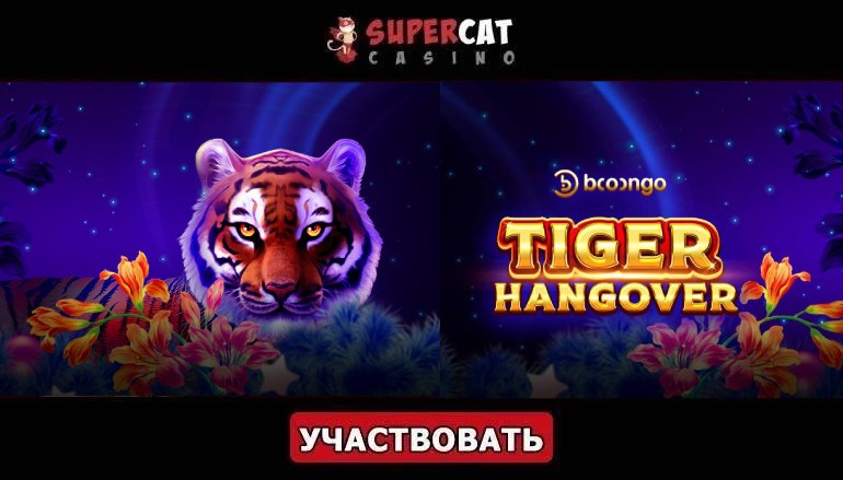 Турнир «Tiger Hangover» в казино СуперКет - Геймспутник