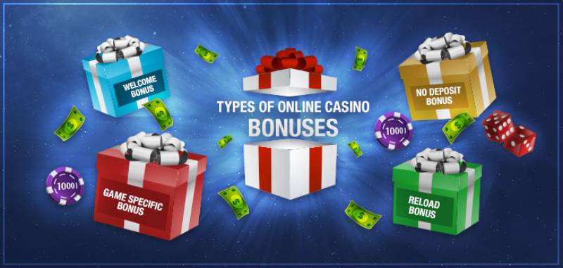 Типы бонусов на сайтах казино
